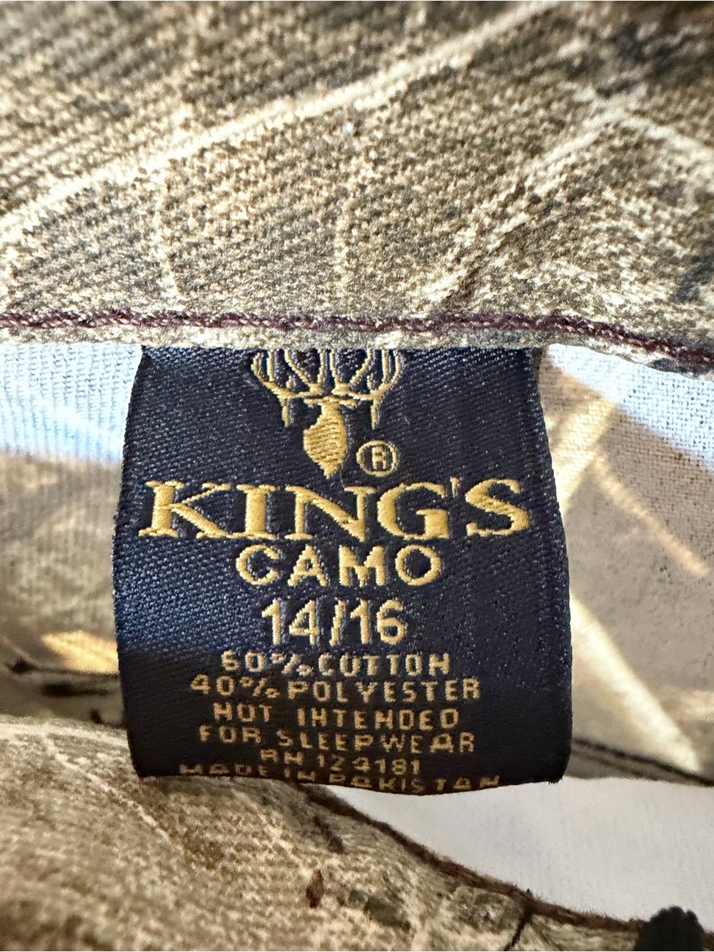 Kings Camo Realtree Edge Kids Six Pocket Hunting Cargo Pants 14/16 NWT - Picture 16 of 16